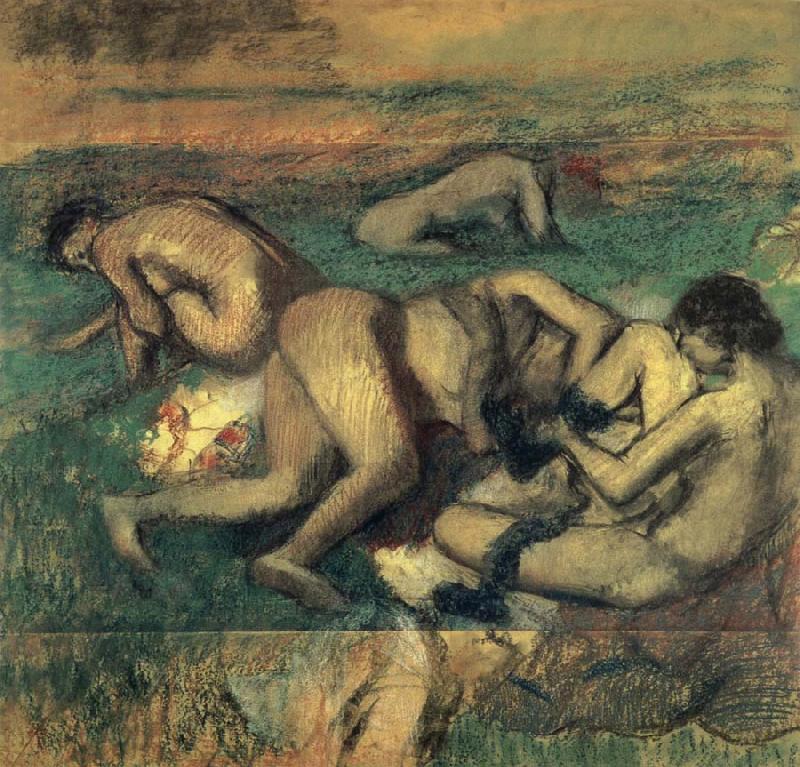 Edgar Degas Baigneuses oil painting image